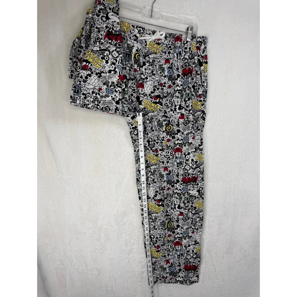 Disney‎ Parks Mickey Mouse Pajama Pants Women L Multi Color - Picture 3 of 9